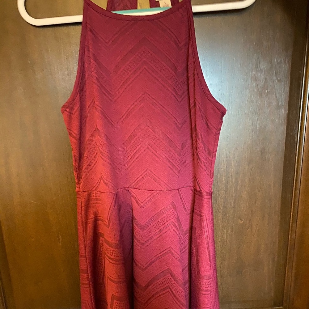 Burgundy dress